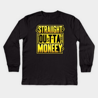 Yellow And Black Friday Kids Long Sleeve T-Shirt